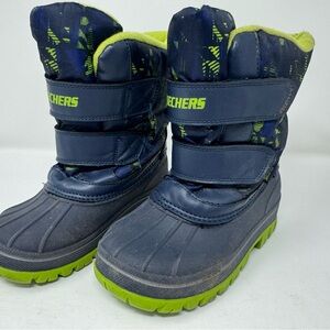 SKECHERS Little Boy's Snow Boots TODDLERS Size 10 SKI Play Water Repellent SKX